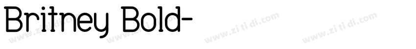 Britney Bold字体转换
